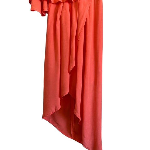 NWT Revolve Elliatt Glow Dress Blood Orange Asymmetric XS - Picture 5 of 14